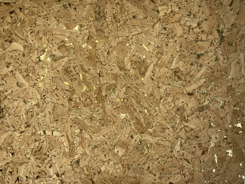 Korkstoff, Korkleder, Kork, Gold, goldene Flecken, metallic, Mettalic-Effekt, Effekt, glänzend, natur, Naturkork, veganes Leder, Korktasche, Kork als Stoff, Cork, cork fabric, sughero tessuto